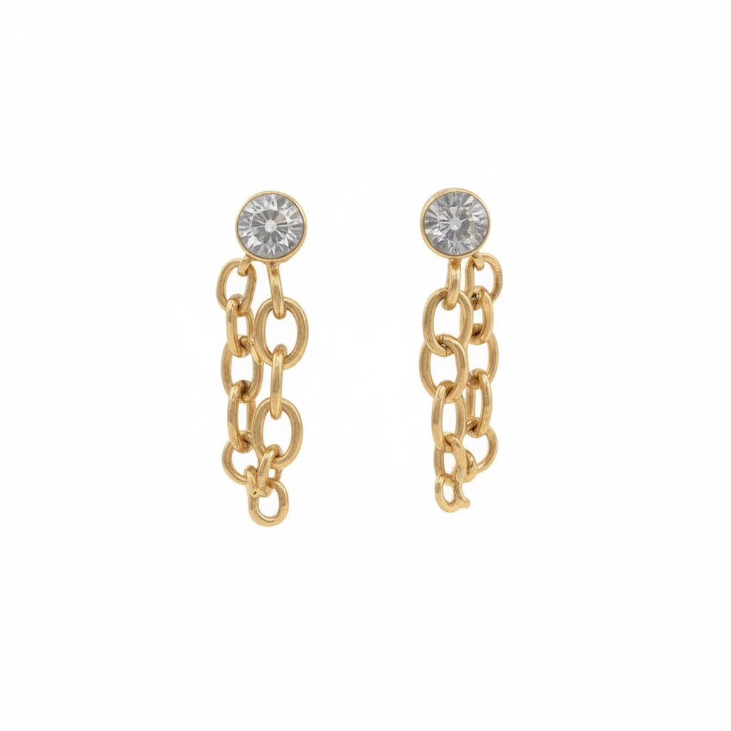 Chain detail earrings