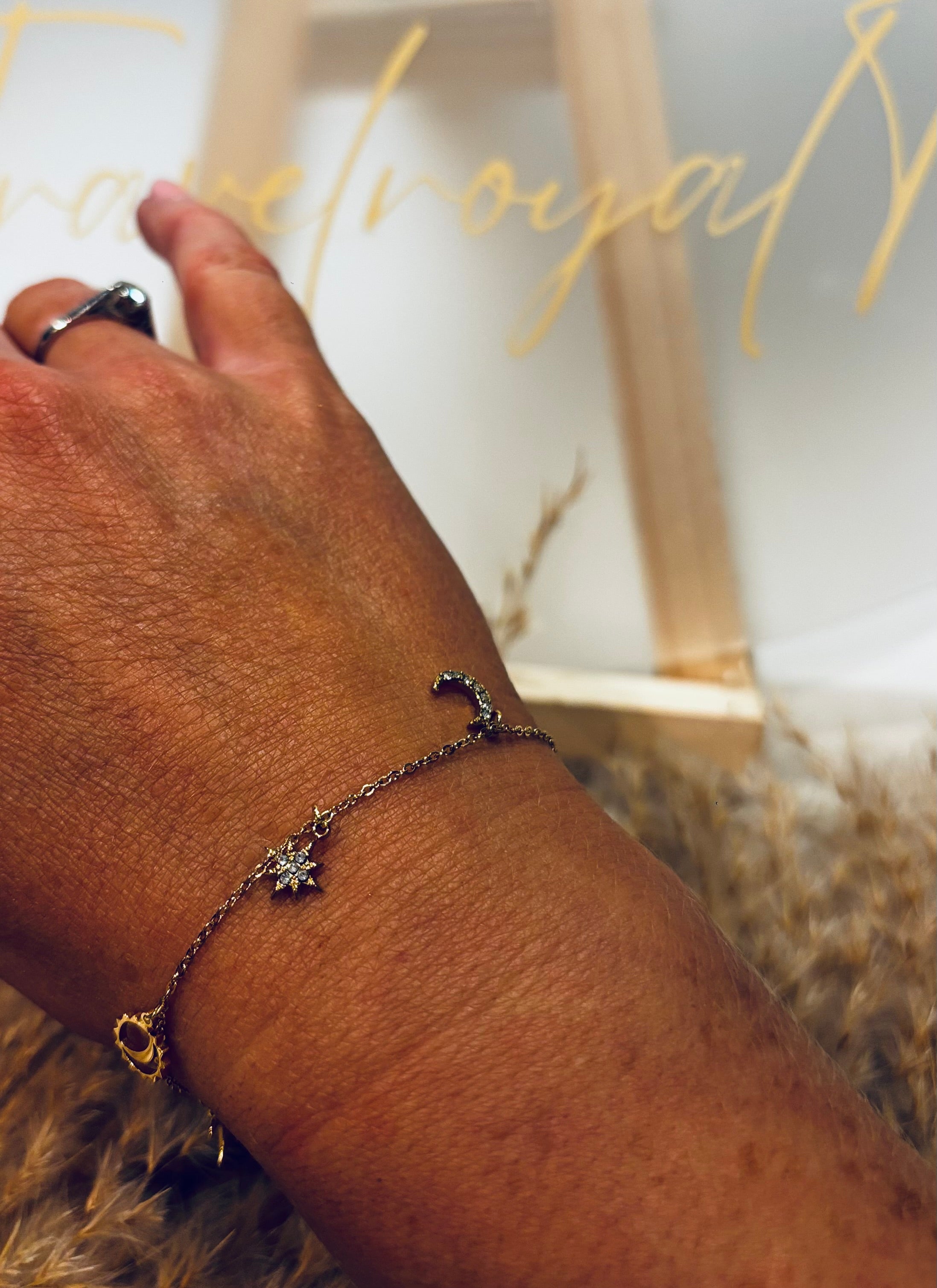 Celestial charm bracelet