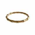 Gold bamboo style bracelet