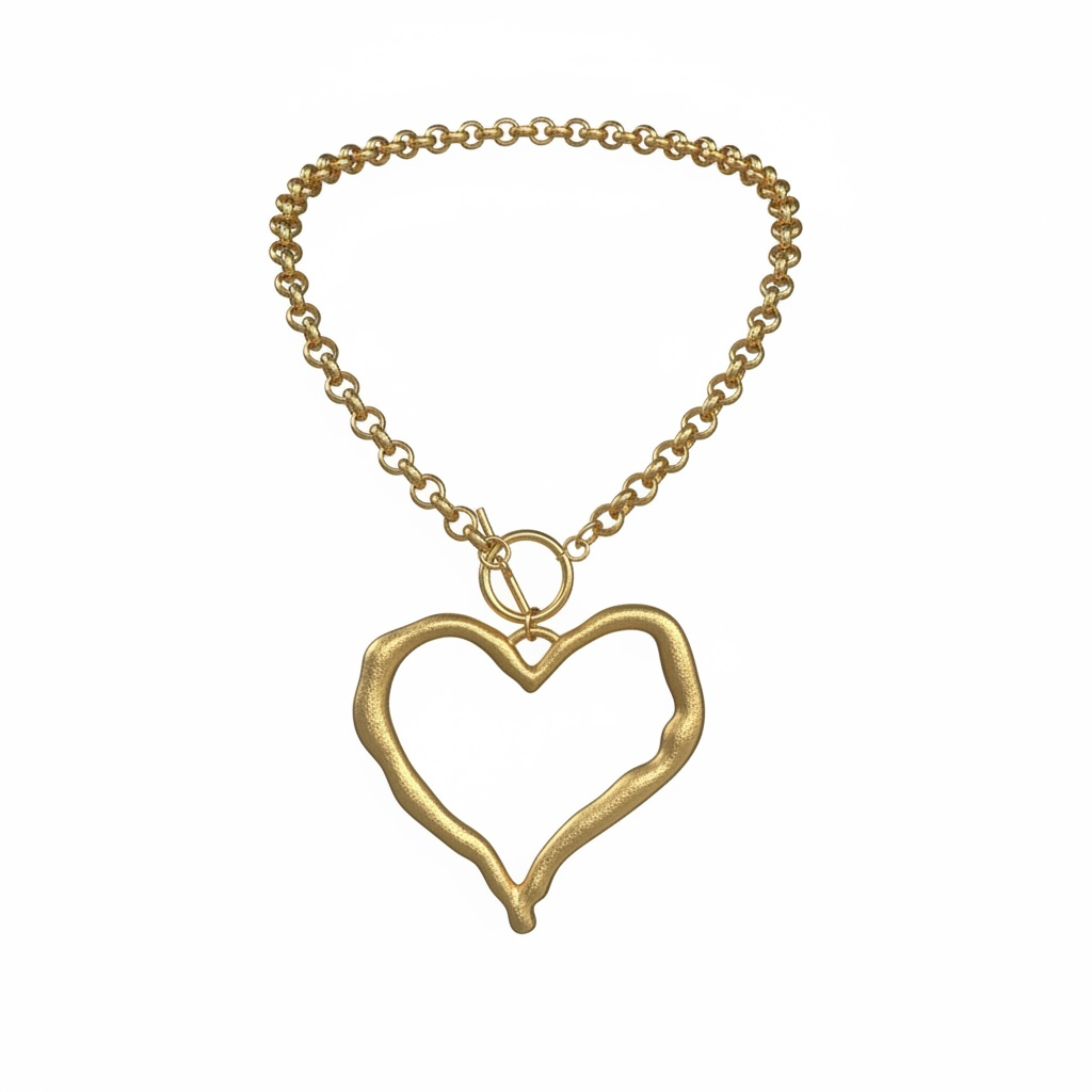 Large heart necklace