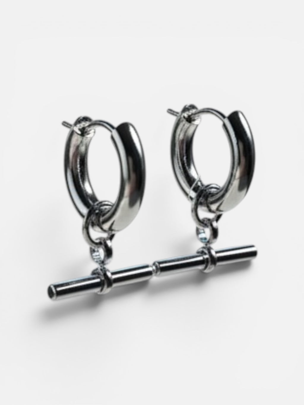 T bar earrings