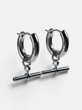 T bar earrings