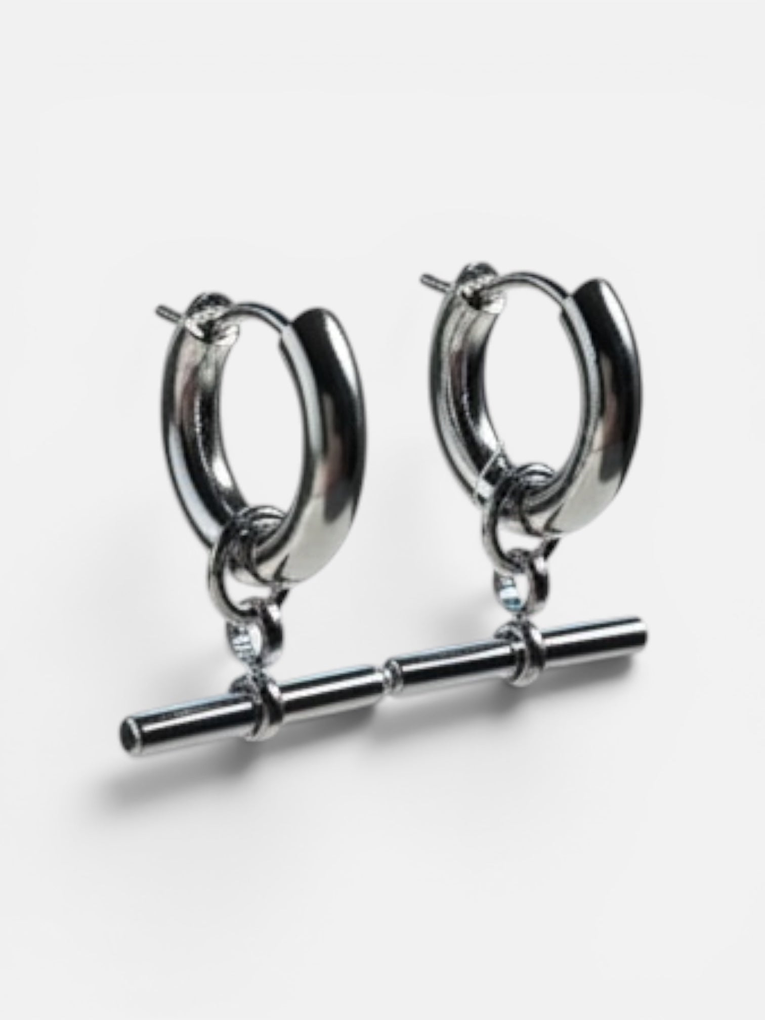 T bar earrings