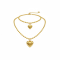 Heart and bracelet set