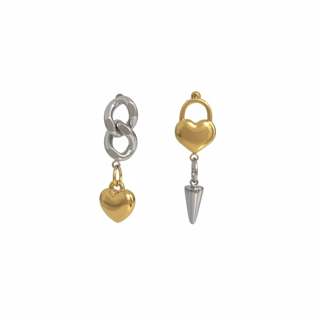The ‘Lisa’ mixed metal earring