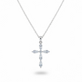 Silver diamanté cross