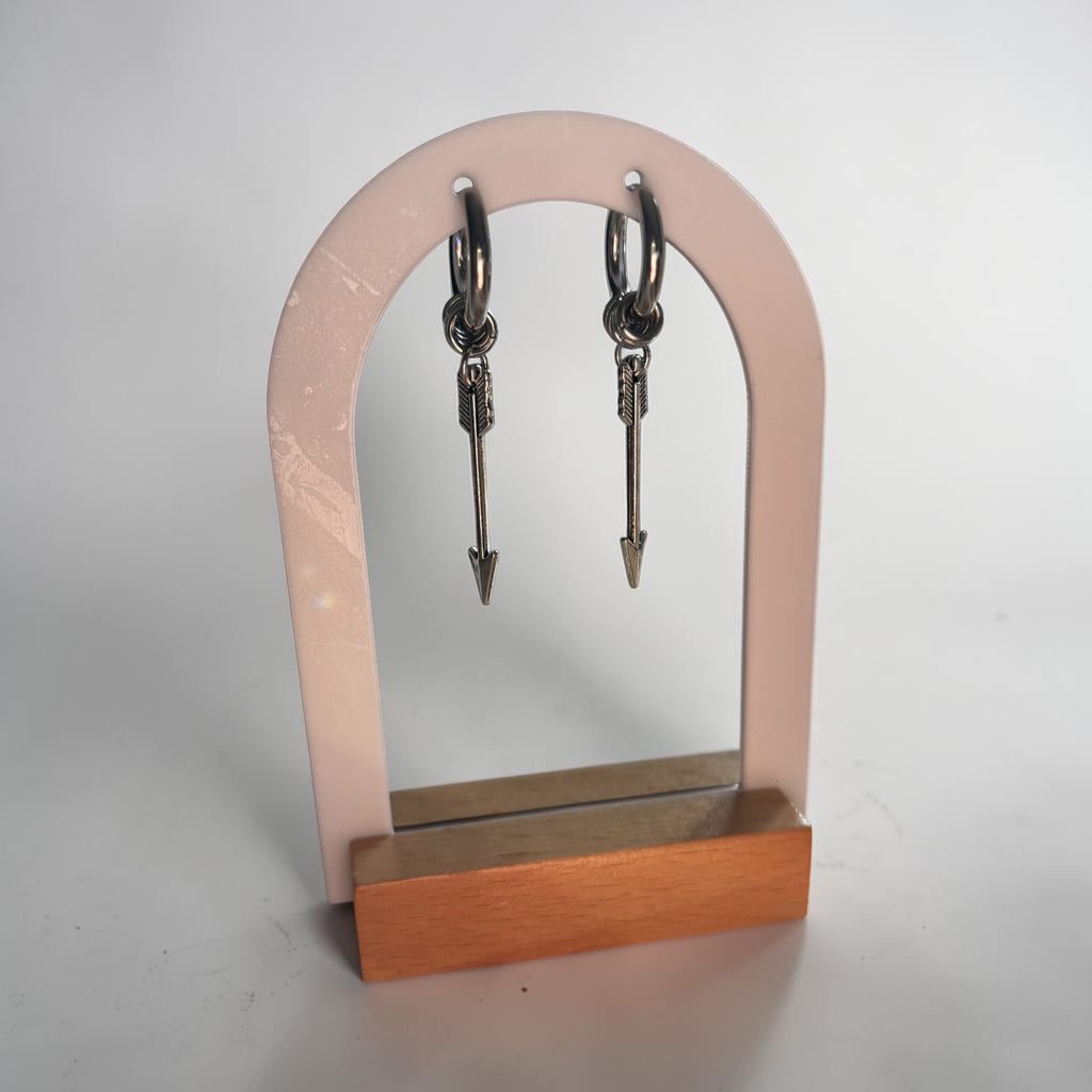 Arrow drop earrings