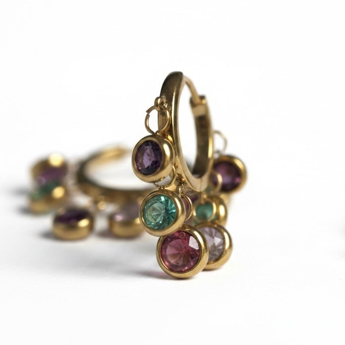 The ‘Happy’ hoop earrings