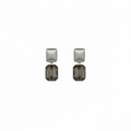 Smokey stone earrings