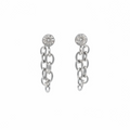 Chain serial earrings