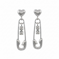 Safety pin earrings