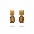 Amber eye earrings