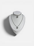 Queen of hearts necklace and bracelet set