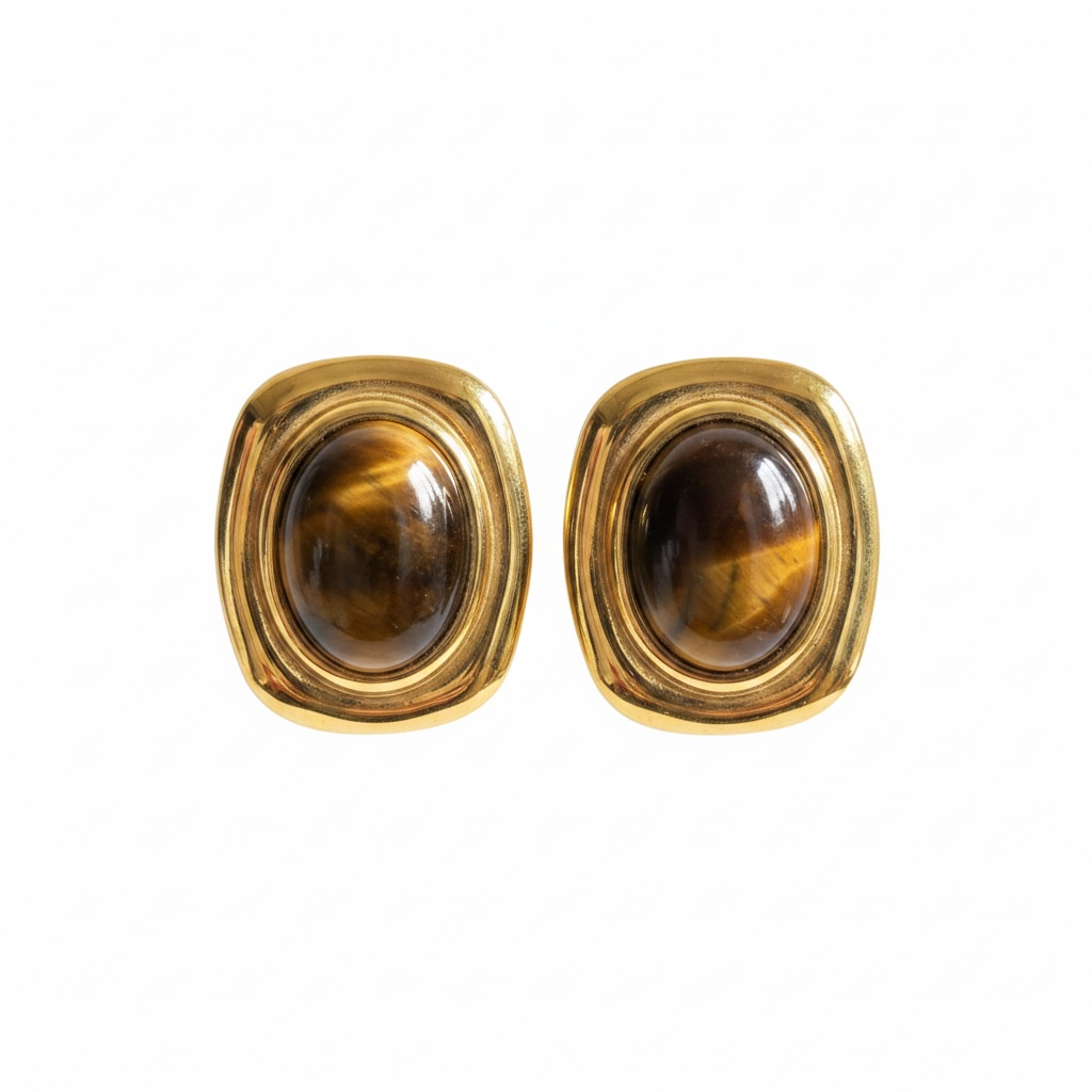 Tiger eye earrings