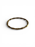 Gold bamboo style bracelet