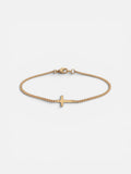 Fine cross bracelet