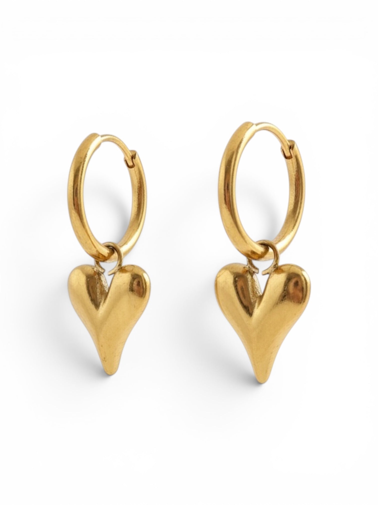 Heart hoop earring