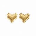 Retro heart earrings